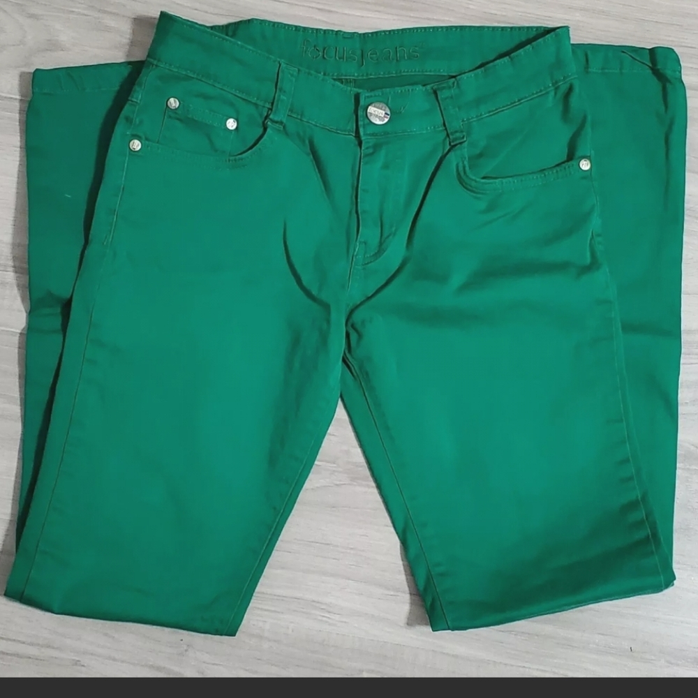 Focus Jeans Denim stretch Men's Green Skinny 29